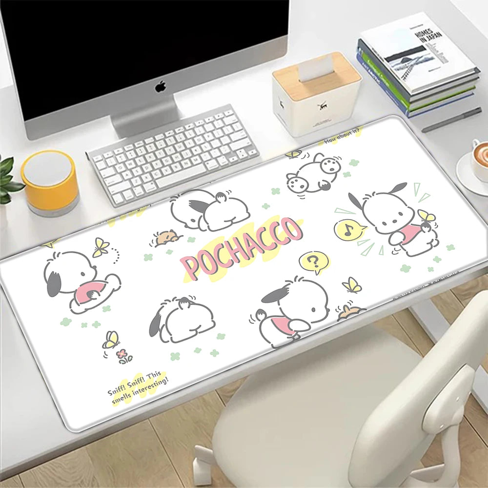 Pochacco Kawaii Desk Pad – Colorful Design for Cute Setups