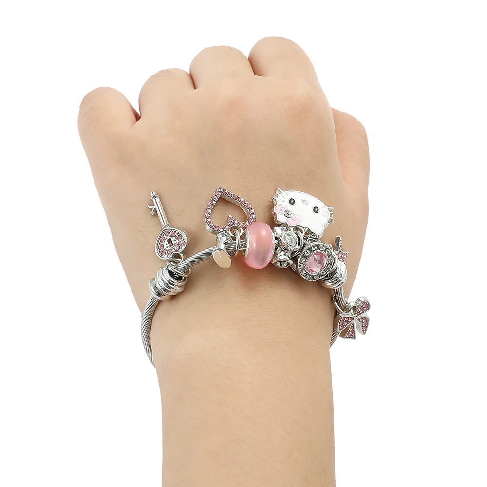 Sanrio Hello Kitty Pink Charm Bracelet