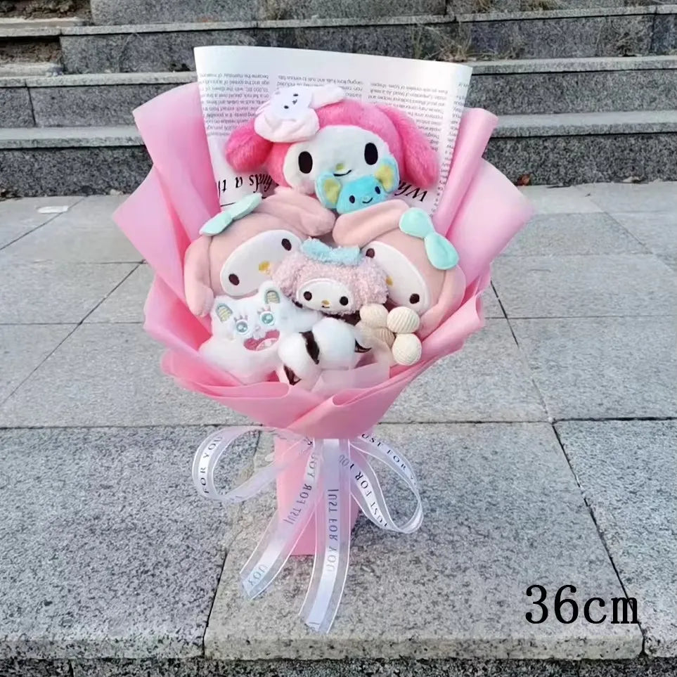 Sanrio My Melody Plush Bouquet with Flower