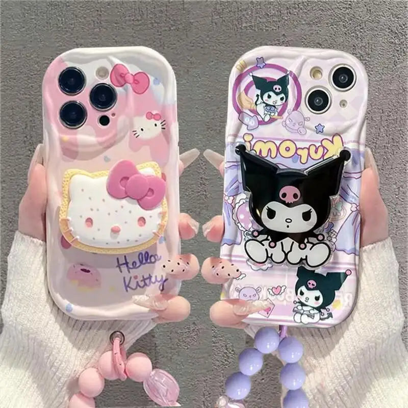 Charming Curves: My Melody 3D Wavy Edge Bracket & Bracelet Case