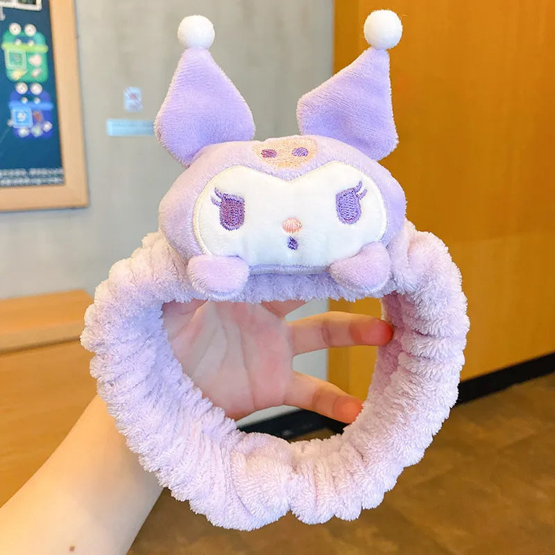Sanrio Kuromi Face Wash Makeup Hairband