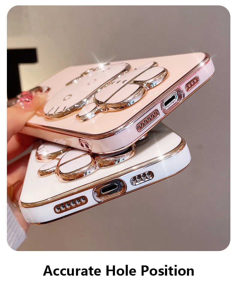 Samsung Galaxy Hello Kitty Luxury Plating Phone Case