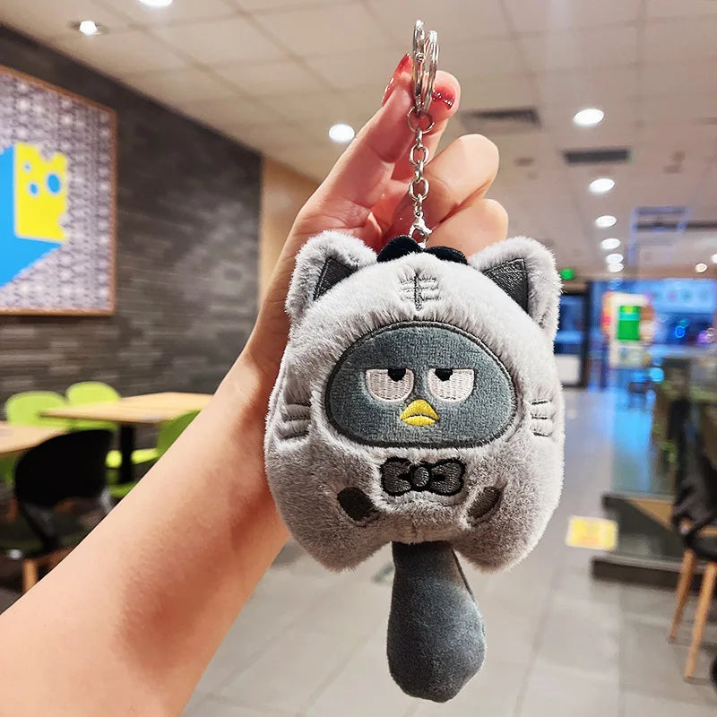 Badrt-Maru Little Tiger Plush Keychain with Furry Tail