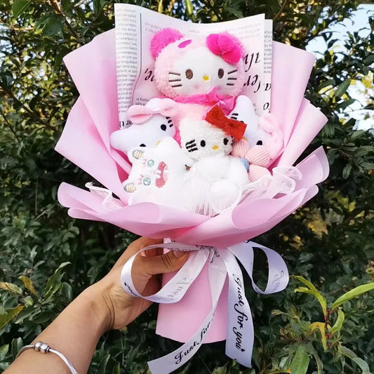 Sanrio Hello Kitty Plush Bouquet with Flower