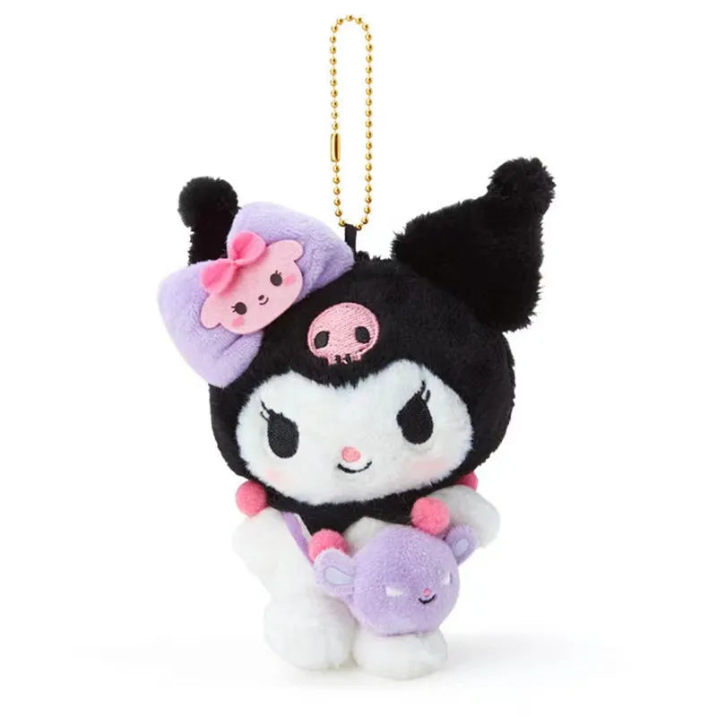 Kuromi carrying bag Plush Keychain