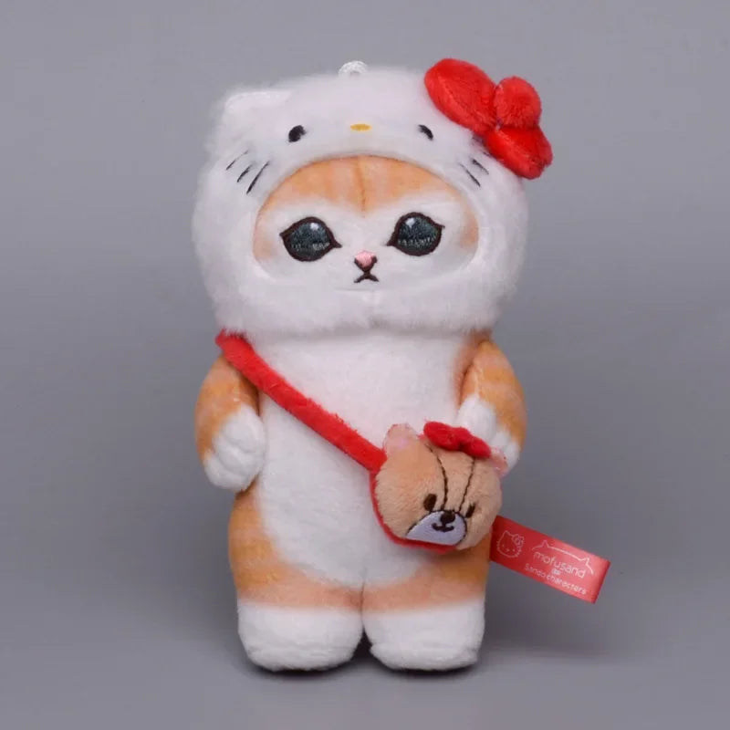 Sanrio Hello Kitty Shark Cat Series Plush Toy Keychain