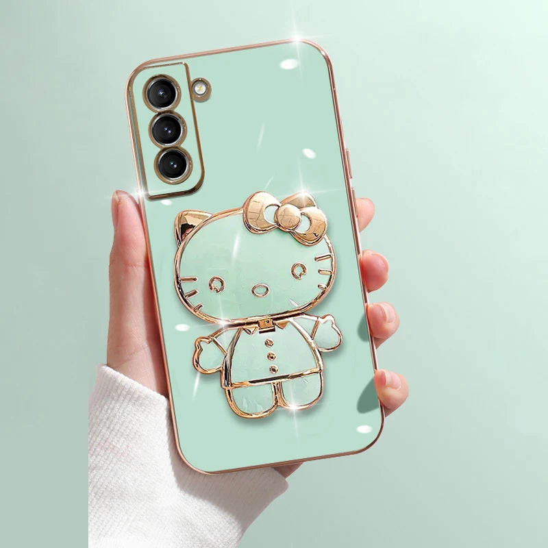 Hello Kitty Luxury Plating Phone Case for Samsung Galaxy | Mirror Rack Kyoota Hello Kitty Luxury Plating Phone Case for Samsung Galaxy | Mirror Rack Kyoota