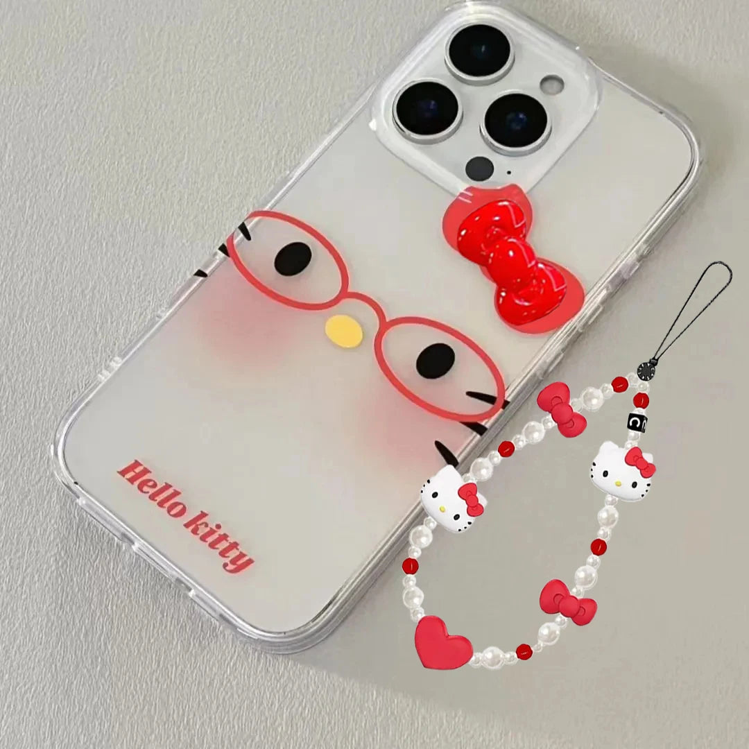 Crystal Clear TPU Case – Hello Kitty Print, Durable & Cute