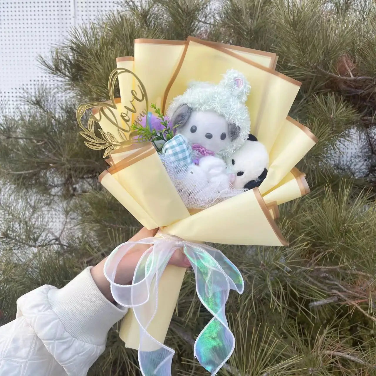 New shops Baby Pochacco Plush Bouquet