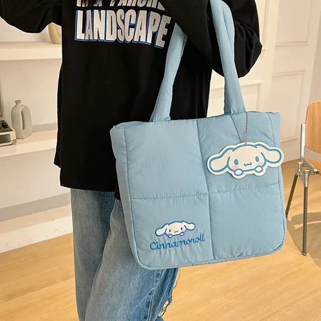 Sanrio Puffer Shoulder Bag Cinnamoroll