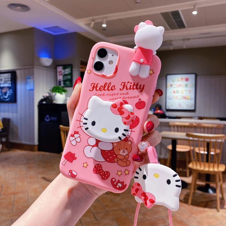 Sanrio Hello Kitty Phone Case | Soft Phone Case With Strap Kyoota Sanrio Hello Kitty Phone Case | Soft Phone Case With Strap Kyoota