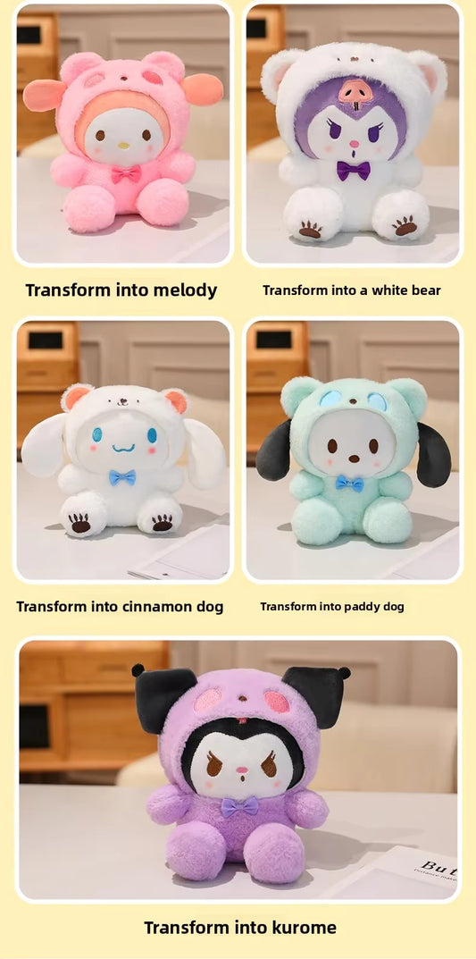 Charming Kuromi Plush Toy | Bear Mascot Outfit for Added Charm