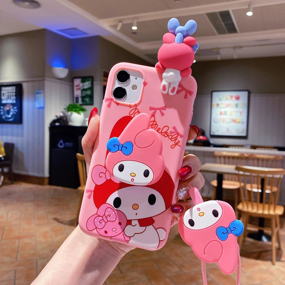 Sanrio My Melody Phone Case | Soft Phone Case With Strap Kyoota Sanrio My Melody Phone Case | Soft Phone Case With Strap Kyoota