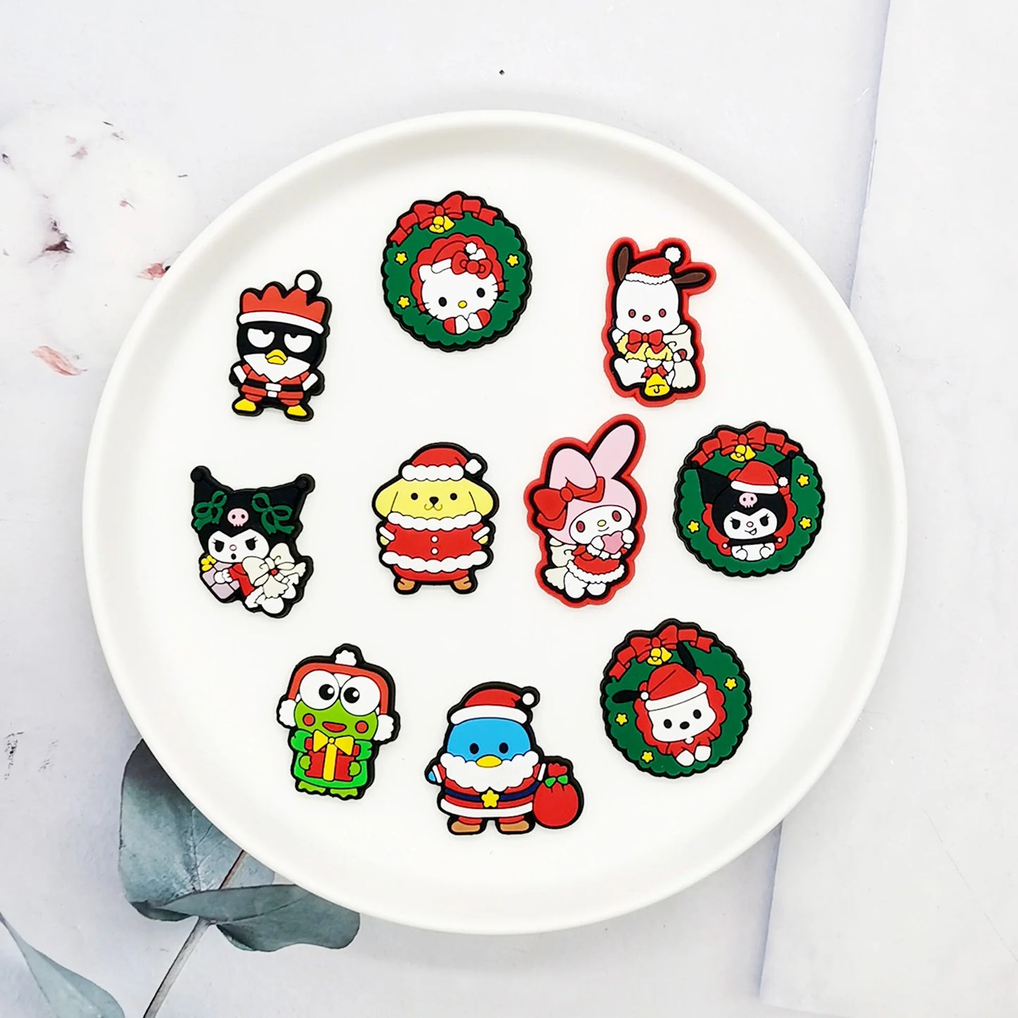 Sanrio 16pcs Christmas Shoe Charms – Limited Edition Festive Designs