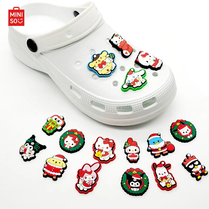 Sanrio Christmas Shoe Charms (16pcs) – Cute Holiday Edition
