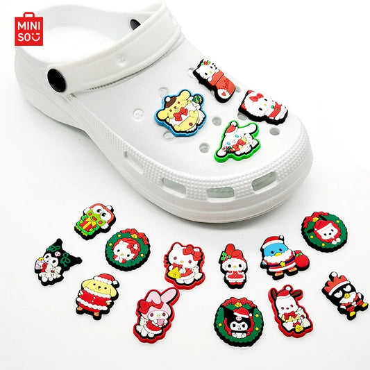 Sanrio Christmas Shoe Charms (16pcs) – Cute Holiday Edition