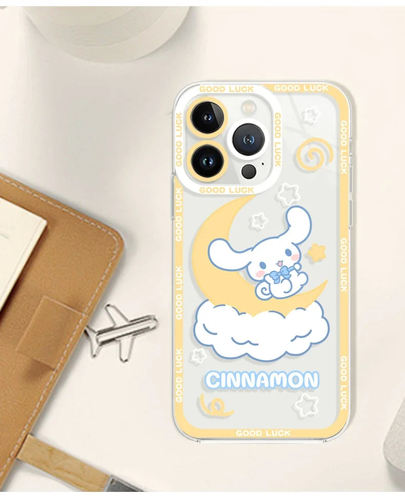 Sanrio Cinnamoroll Transparent Cloudy Phone Case for iphone