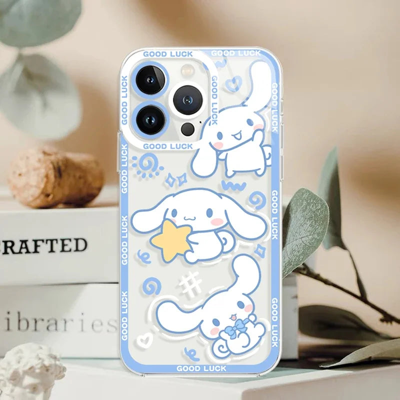 Sanrio Cinnamoroll Transparent Phone Case – Sleek, Stylish, and Safe!
