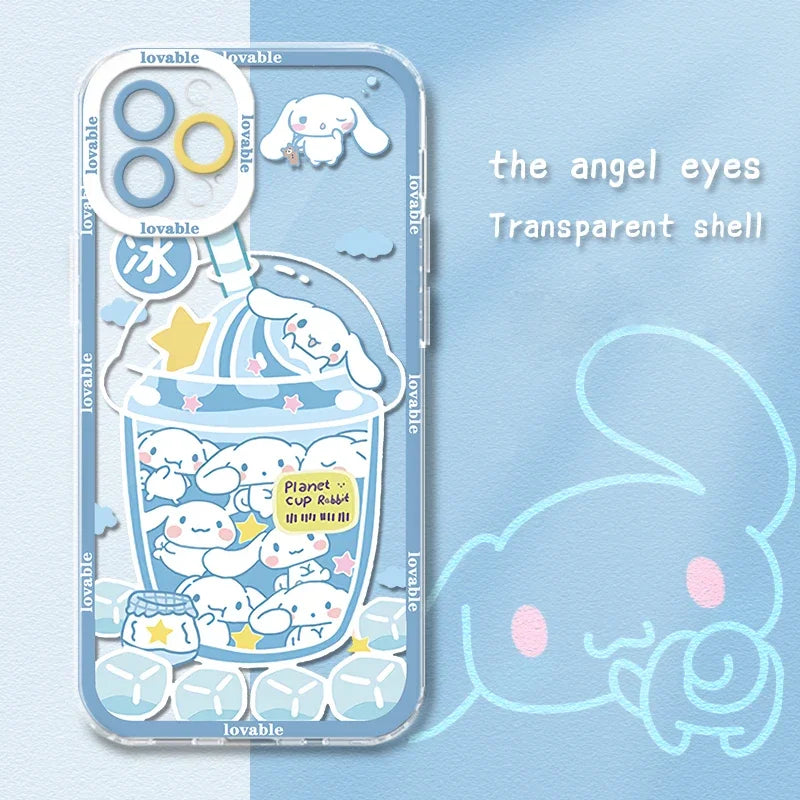 Sanrio Cinnamoroll Transparent Phone Case for iphone