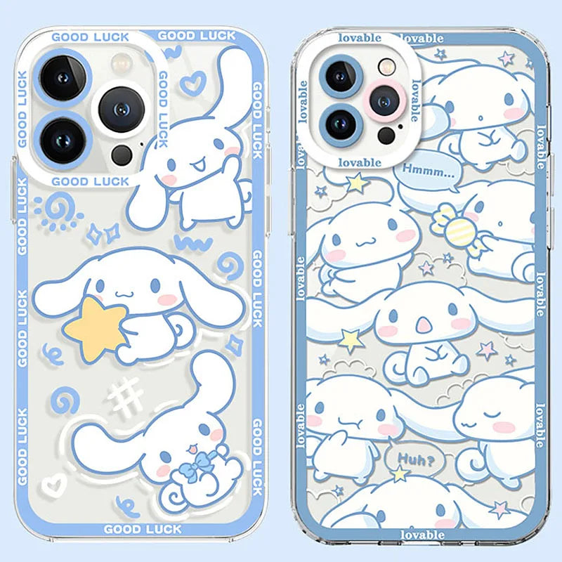 Sanrio Cinnamoroll Transparent Soft Shell Case for iPhone – Cute & Protective!