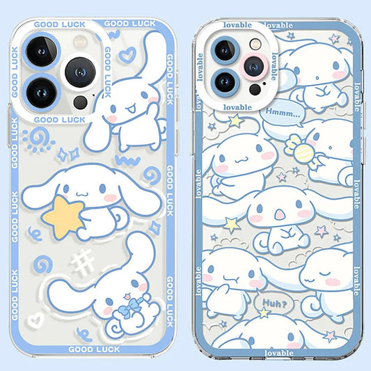 Sanrio Cinnamoroll Transparent Soft Shell Case for iPhone – Cute & Protective!