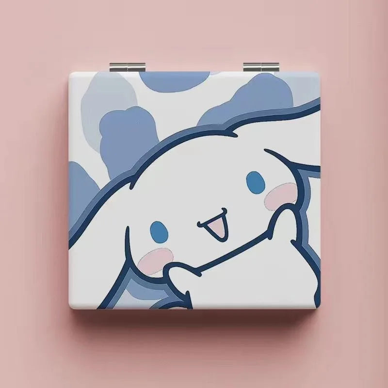 Sanrio Cinnamoroll portable Double-Sided Mirror – Adorable Folding Design for Girls