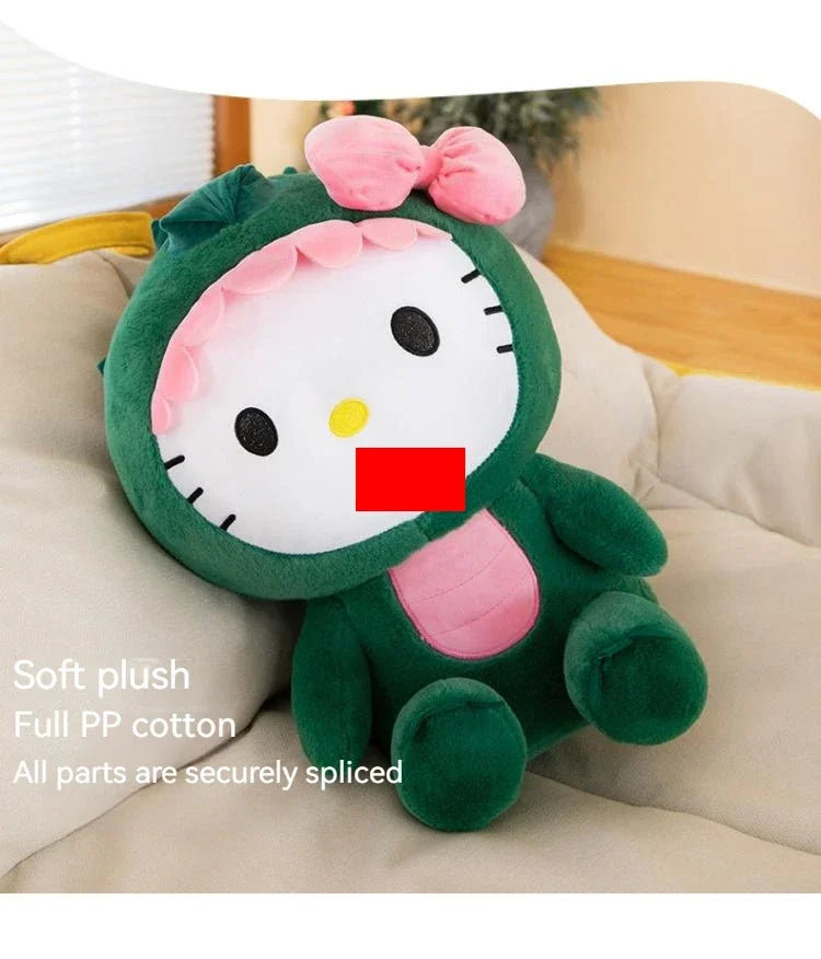 Sanrio Hello Kitty Dinosaur Plush Toy | Adorable and Cuddly in 35cm, 50cm, 65cm