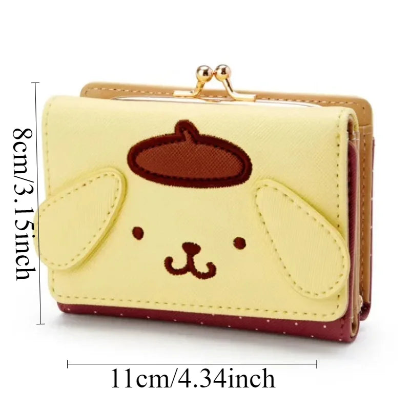 Sanrio Hello Kitty PU Leather Wallet – Compact Folding Design for Everyday Use