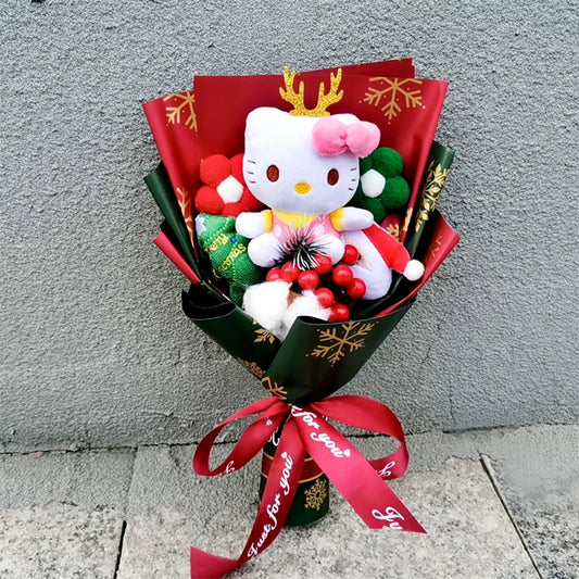 Sanrio Hello Kitty Plush Bouquet | Christmas Edition - Holiday Gift
