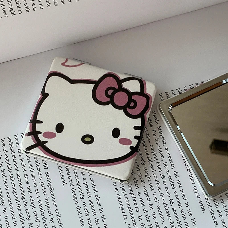 Sanrio Hello Kitty Portable Double-Sided Makeup Mirror for Girls