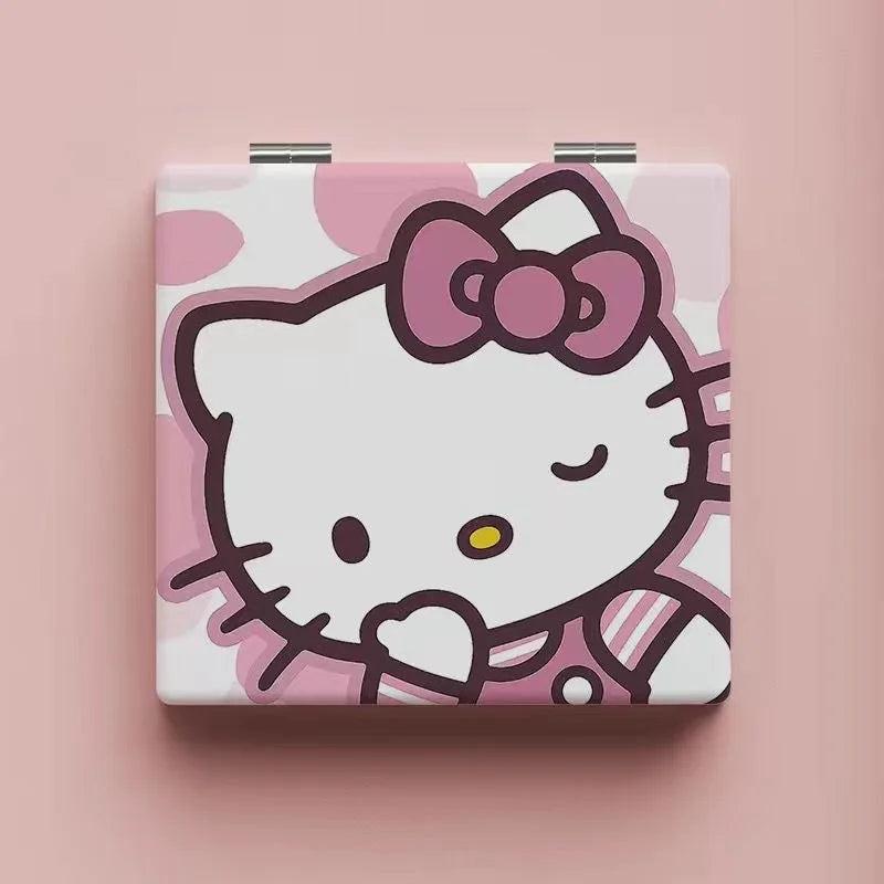 Sanrio Hello Kitty Portable Double-Sided Mirror – Adorable Folding Design for Girls