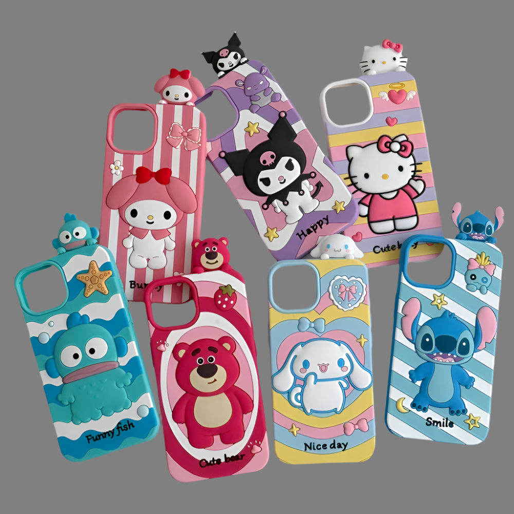 Sanrio Hello Kitty Soft Silicone Case for iPhone – Cute & Colorful