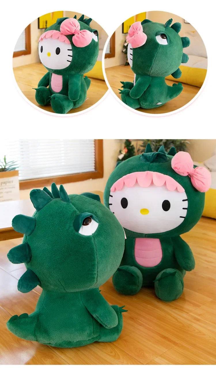 Sanrio Kawaii Hello Kitty Dinosaur Plush