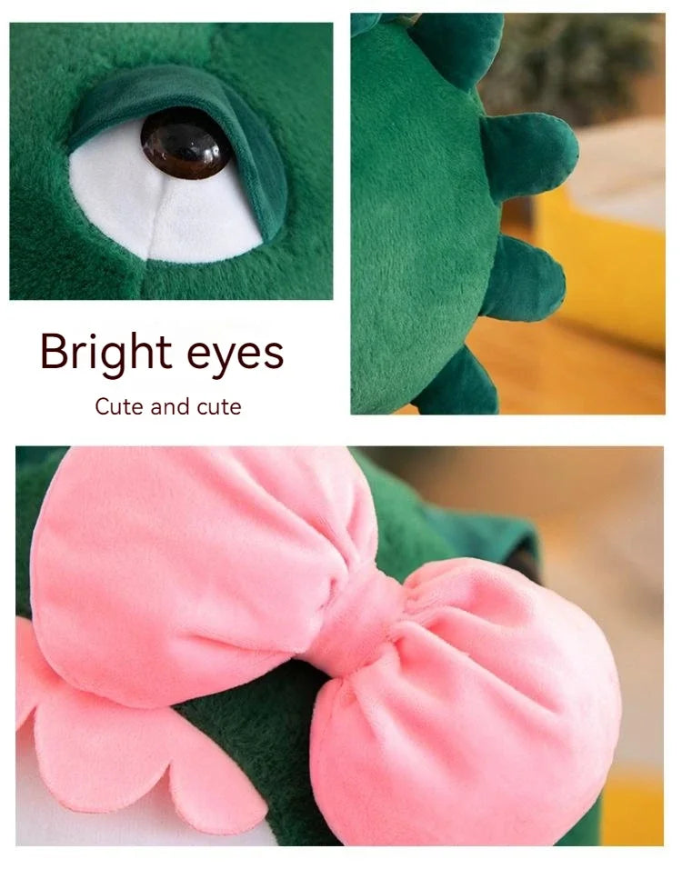 Sanrio Kawaii Hello Kitty Dinosaur Plush | Soft and Cute in 35cm, 50cm, 65cm Sizes