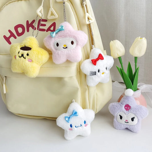 Sanrio Kawaii Star Keyring with Characters