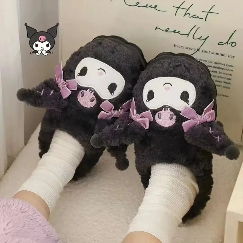 Sanrio Kuromi Home Slippers | Soft, Snuggly, and Stylish