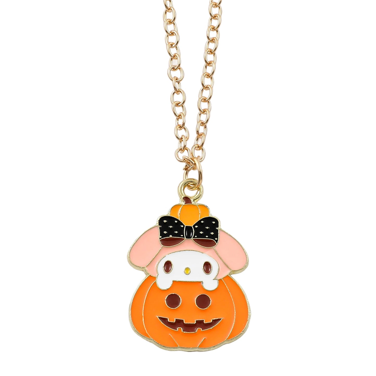 Sanrio My Melody Halloween Edition Necklace with Pumpkin