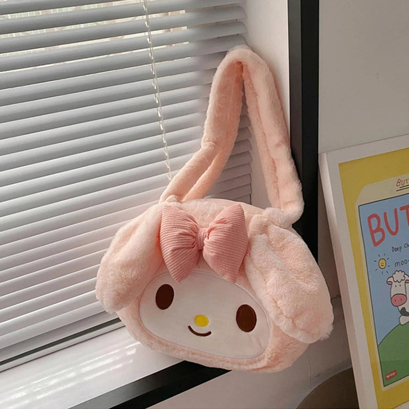 Sanrio My Melody Plush Tote & Shoulder Bag: Sweet, Spacious, and Stylish