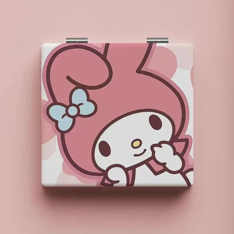 Sanrio My Melody Portable Double-Sided Mirror – Adorable Folding Design for Girls