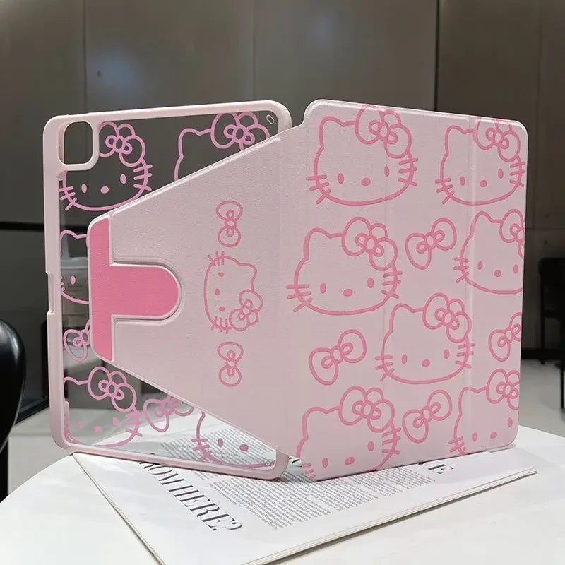 Sanrio Pink Hello Kitty iPad Case with Pen Slot