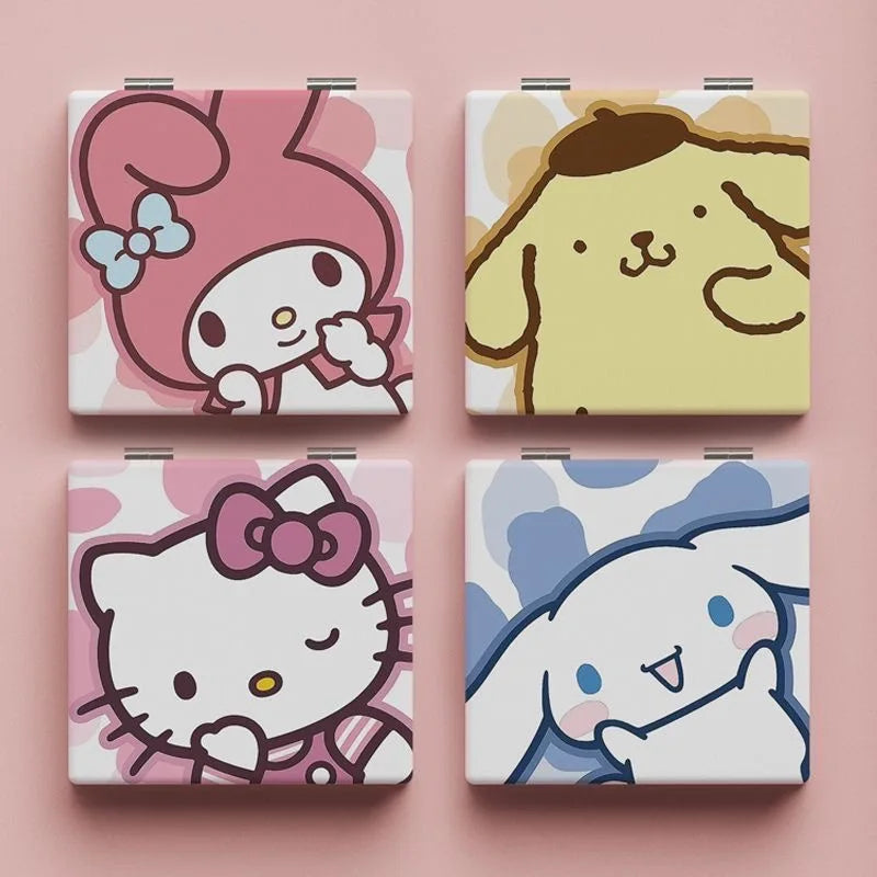 Sanrio Small Folding Mirror – Perfect Gift with Double-Sided Pattern