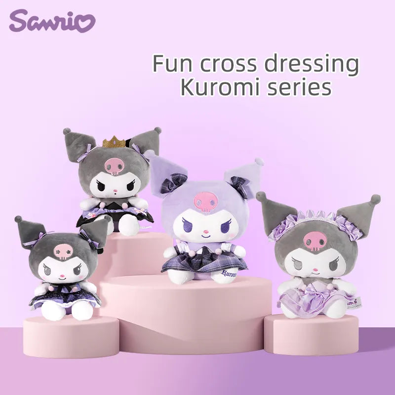 kuromi plush purple dress Kuromi 12 Plush with My Melody Doll Purple Dress BIG Kawaii Japan 2020