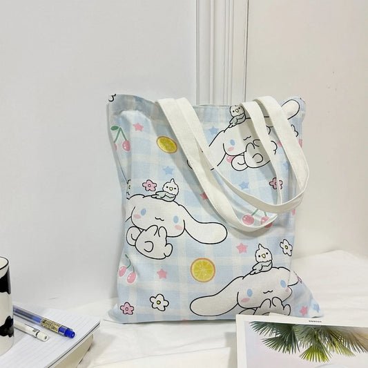 Sanrio Cinnamoroll Large Capacity Shoulder Canvas Bag