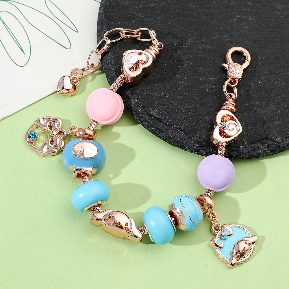 Cinnamorroll bracelet with Charms and Beads