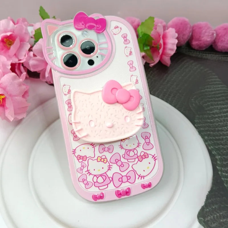 PInk Hello Kitty Stand Phone Cases with Holder