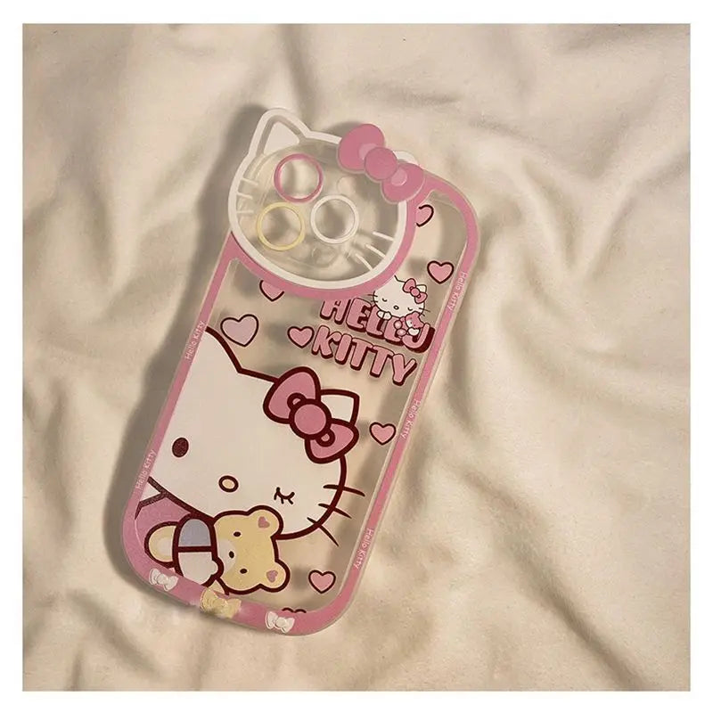 Sweet and Playful: Pink Hello Kitty Phone Case