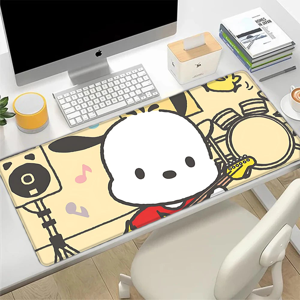 Vibrant Pochacco Desk Mat – Large Mousepad & Keyboard Cover