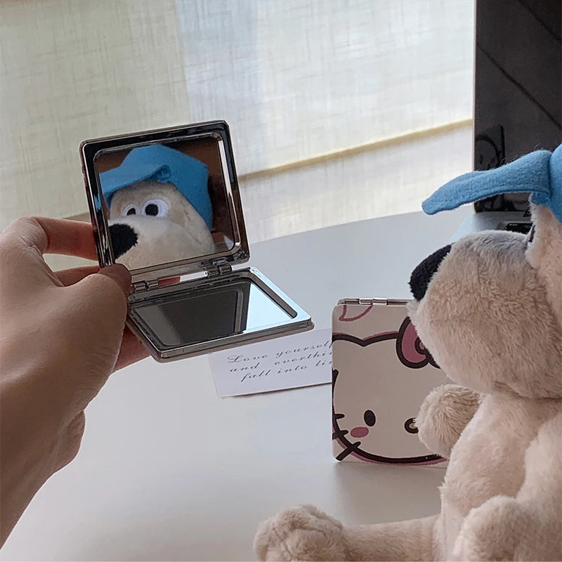 sanrio Small Folding Mirror – Perfect Gift with Double-Sided Pattern