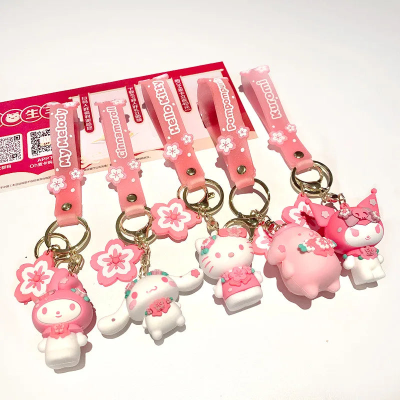 Sanrio and Friends Sakura Blossom Keychain | Kawaii Design