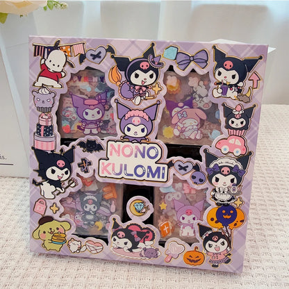 100pcs Cute Sanrio Kuromi Stickers 